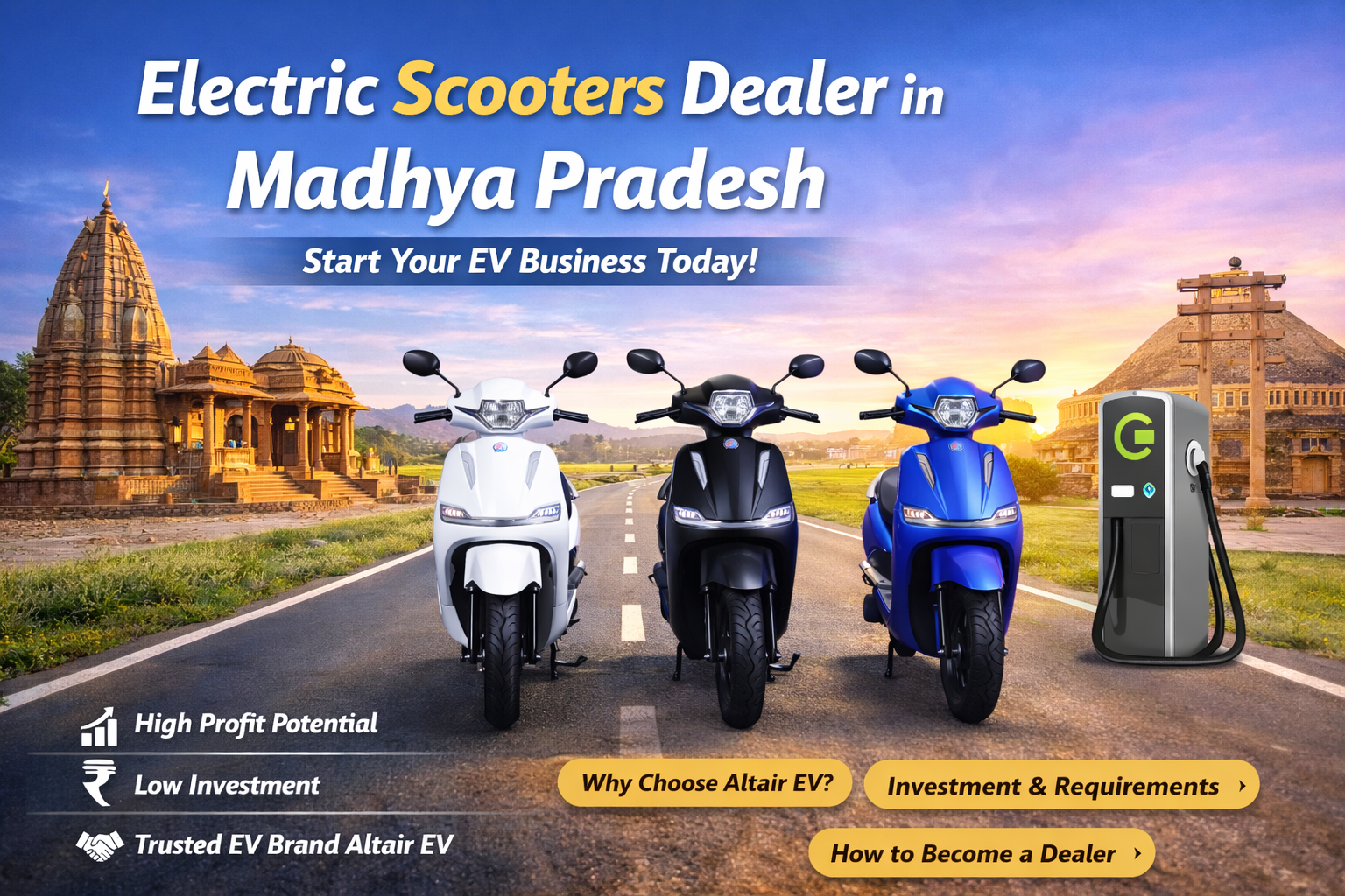 electric scooters dealer in madhya pradesh
